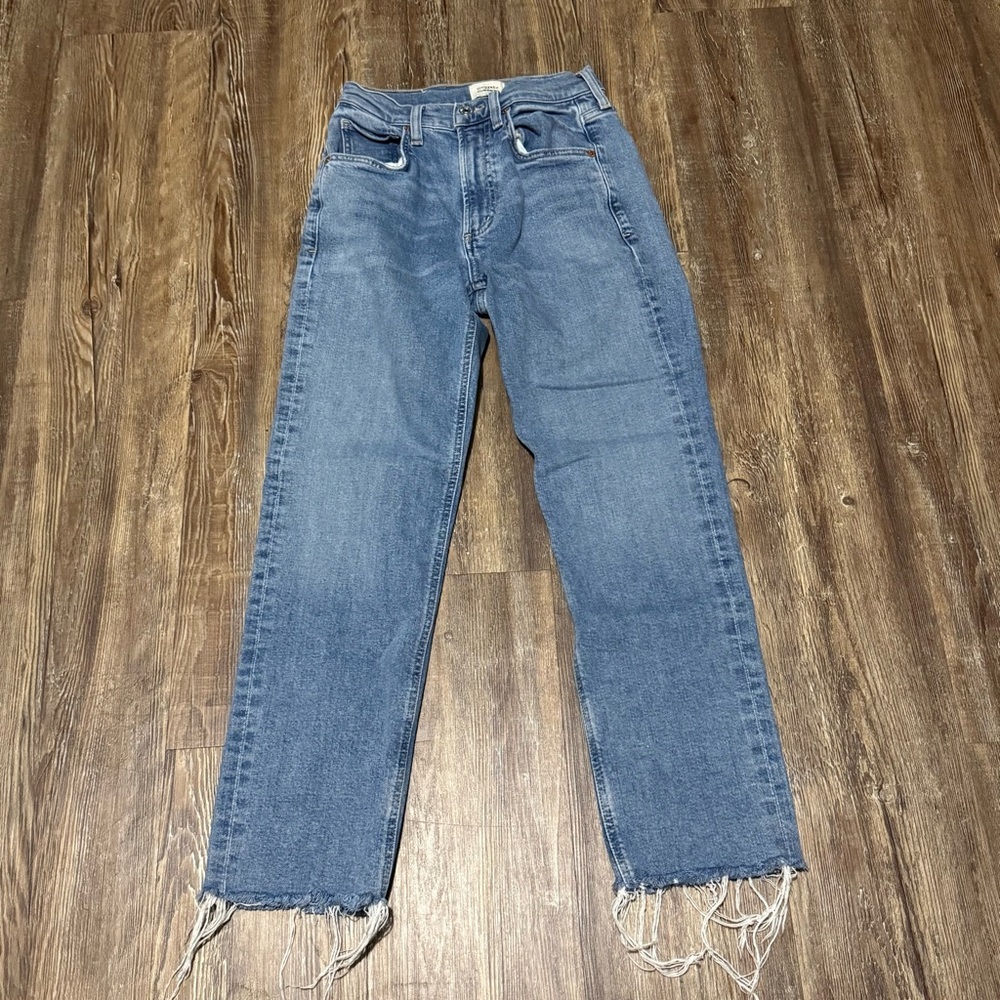 Citizens of Humanity Daphne Crop Jeans Women's 24 Frayed Hem High Rise Denim